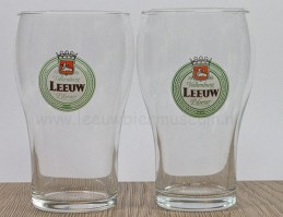Leeuw bier stapelglas 2 versies 1980